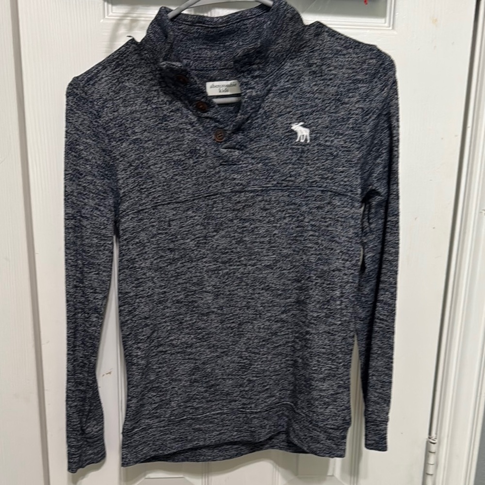 Abercrombie & Fitch Heathered Blue Sweater